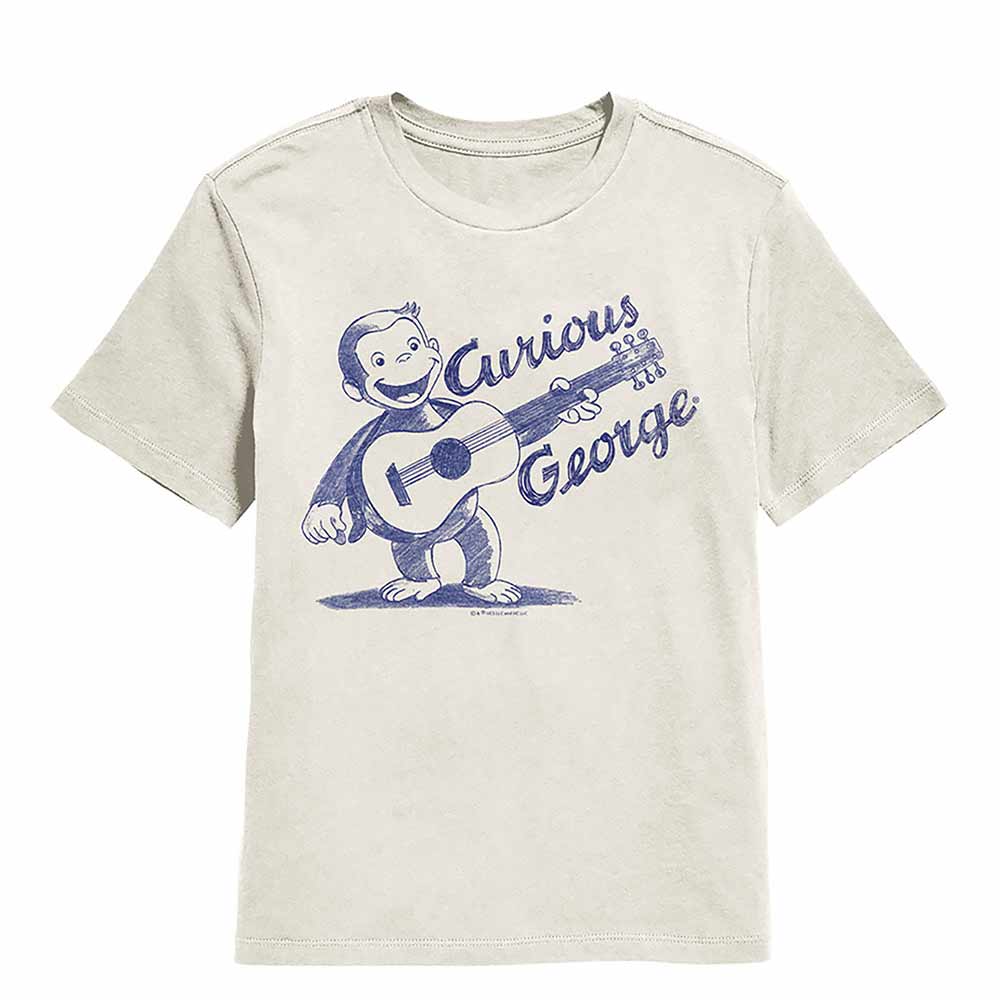 Curious George - CURIOUS GEORGE WITH GUITAR Youth Shirt