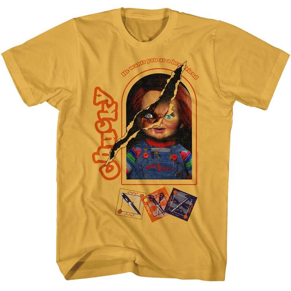 Chucky - CHUCKY 2 SIDES BOX Adult Shirt