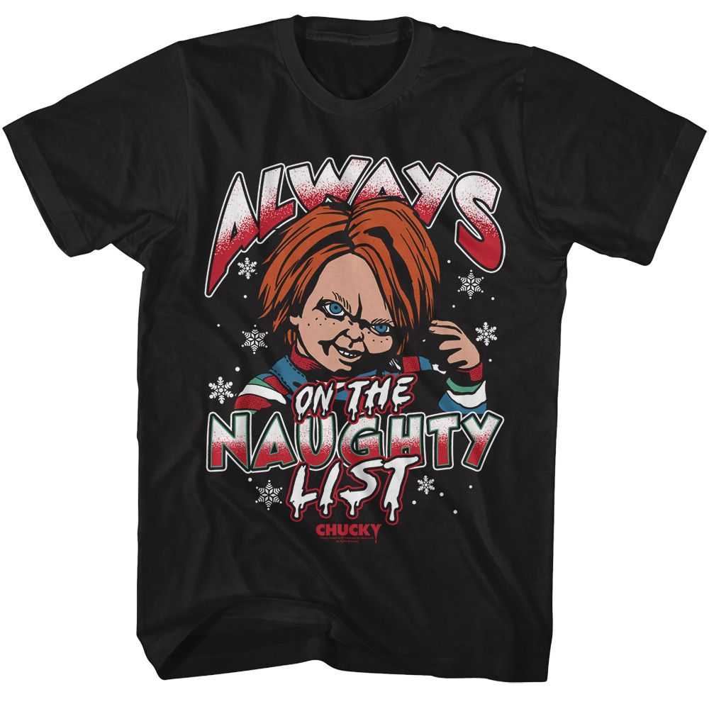 Chucky - CHUCKY NAUGHTY LIST Adult Shirt
