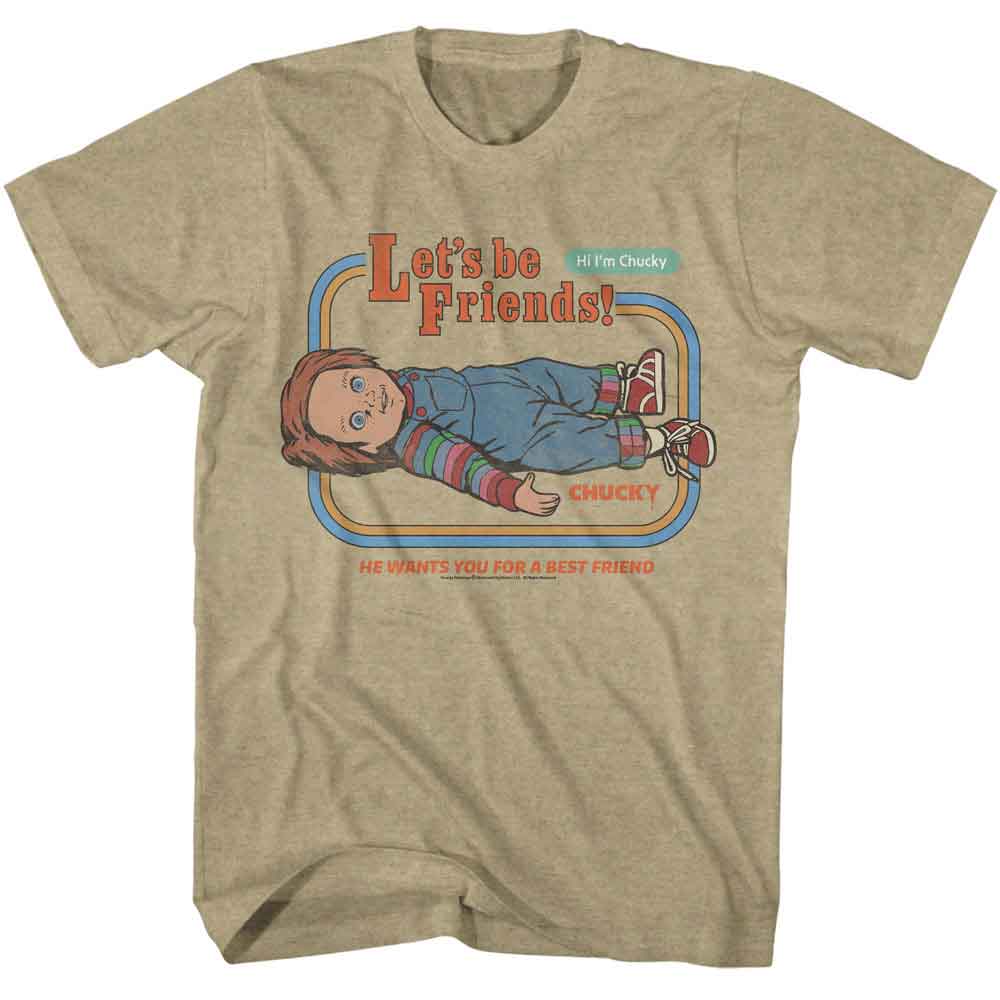 Chucky - CHUCKY LETS BE FRIENDS Adult Shirt