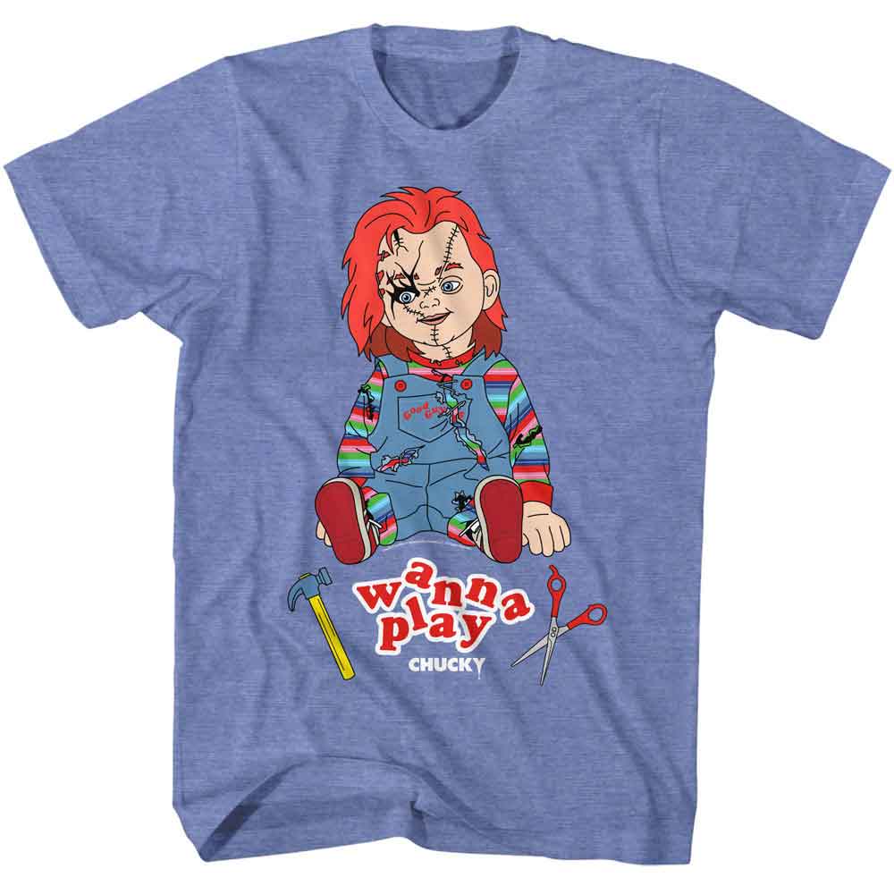 Chucky - CHUCKY WANNA PLAY Adult Shirt
