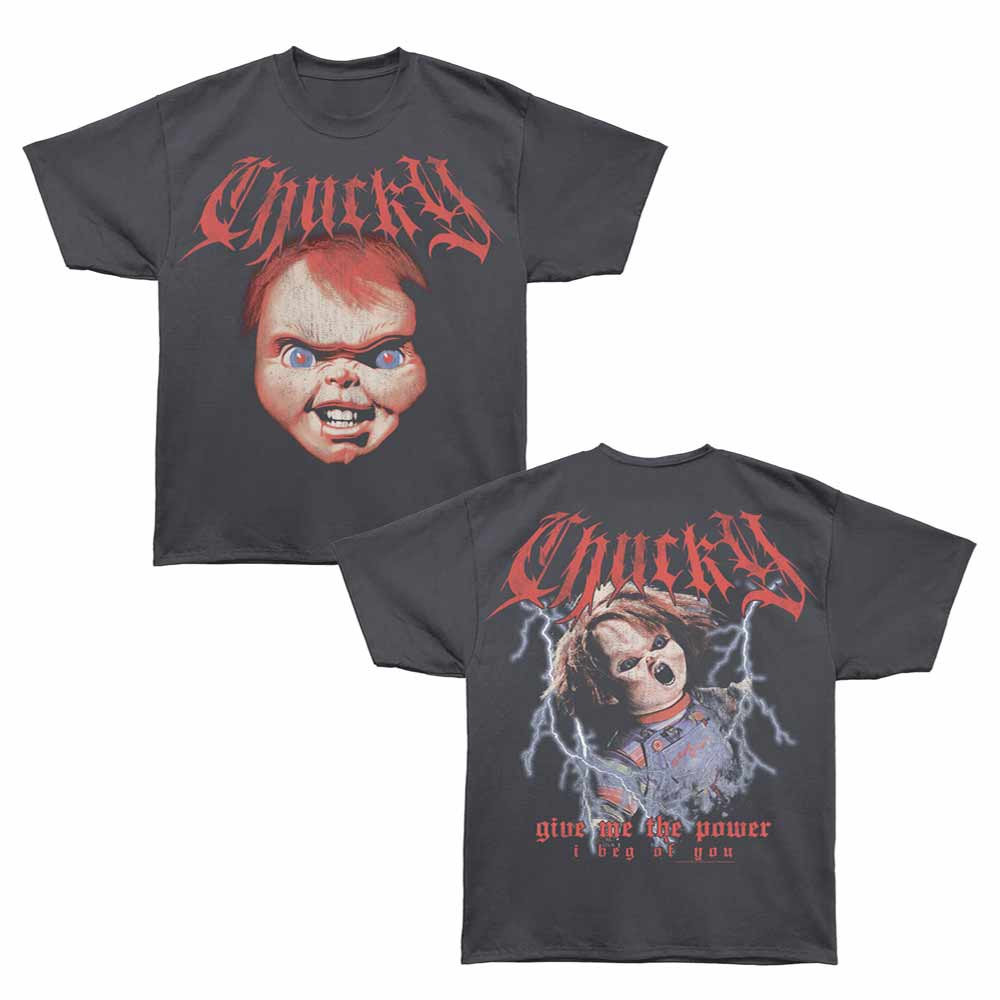 Chucky - CHUCKY METAL FONT F B Adult Shirt