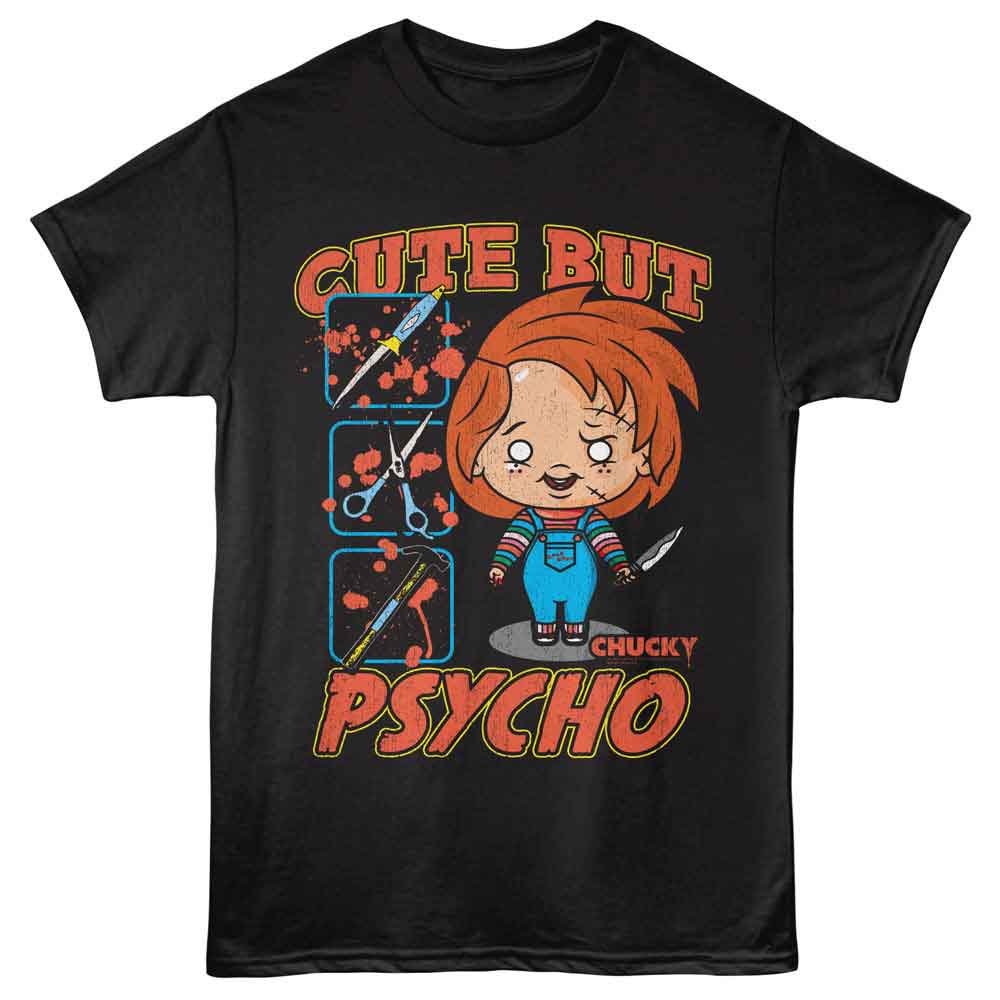 Chucky - CHUCKY CUTE BUT PSYCHO Adult Shirt