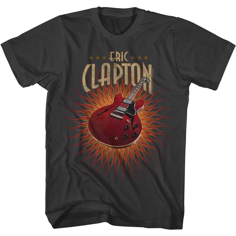 Eric Clapton - GUITAR FLAMES Adult Shirt