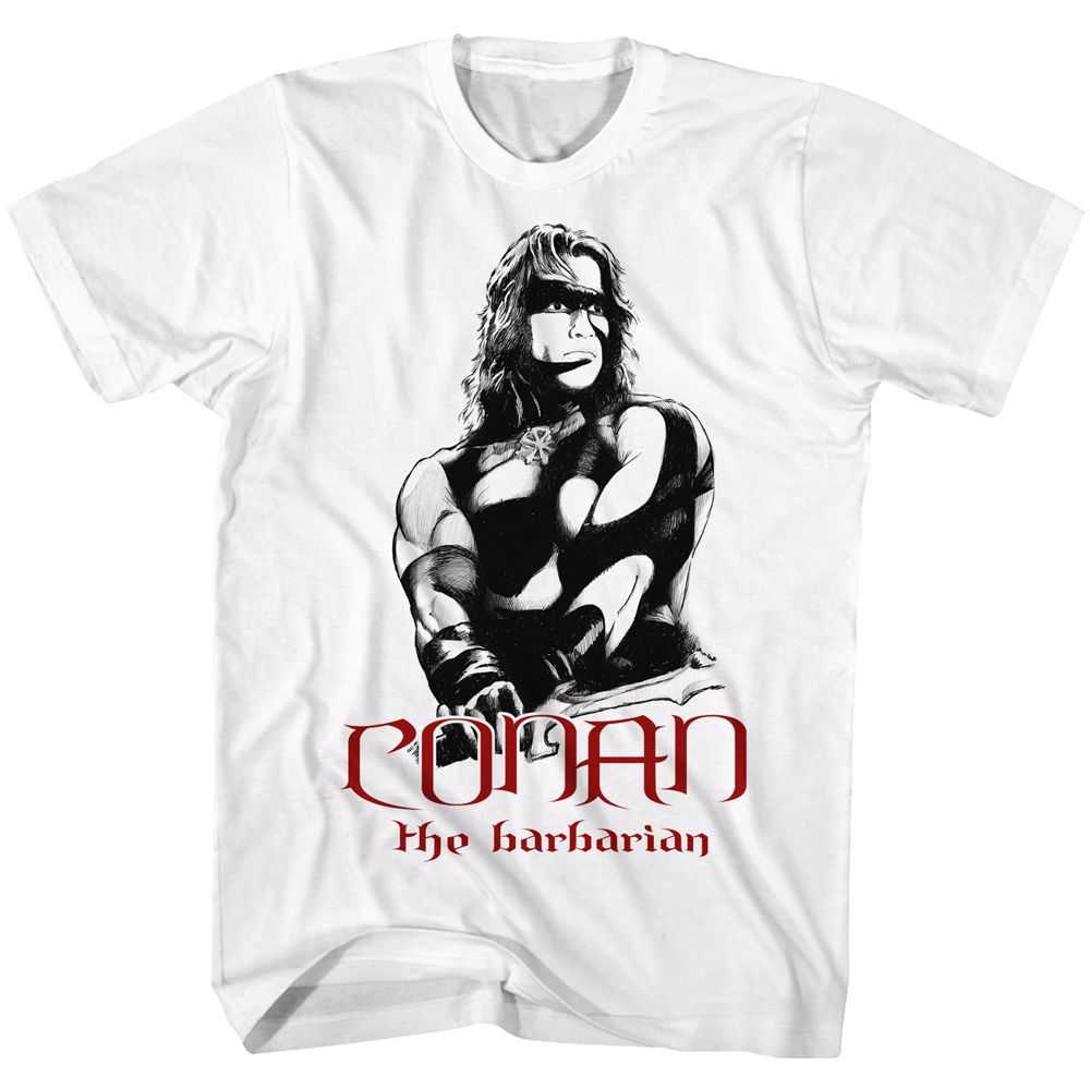 Conan - CONAN BLK AND RD Adult Shirt
