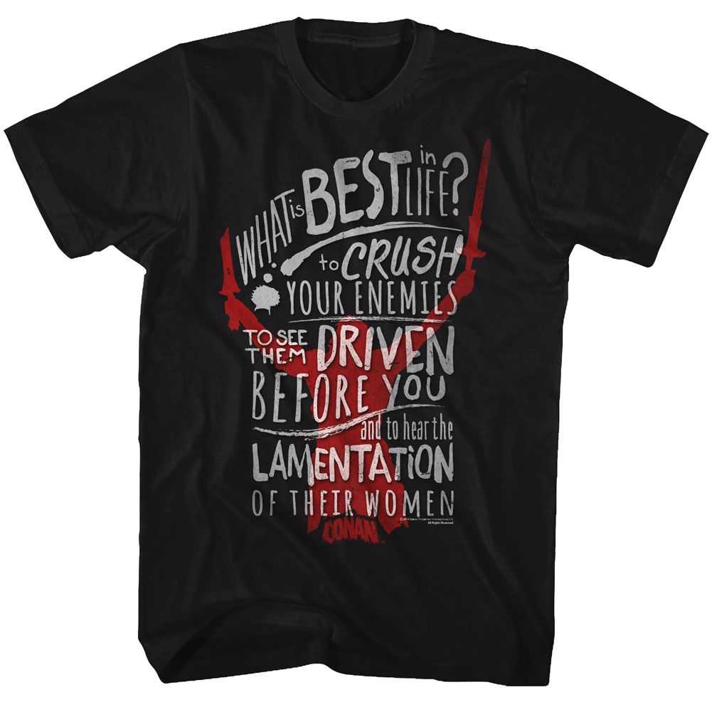 Conan - CRUSHING IS THE BEST Adult Shirt