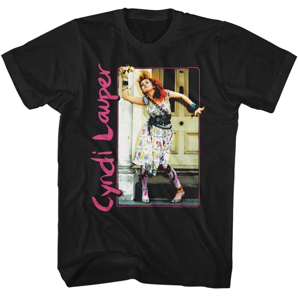 Cyndi Lauper - CYNDI LAUPER PAINTED DRESS AND TIGHTS Adult Shirt