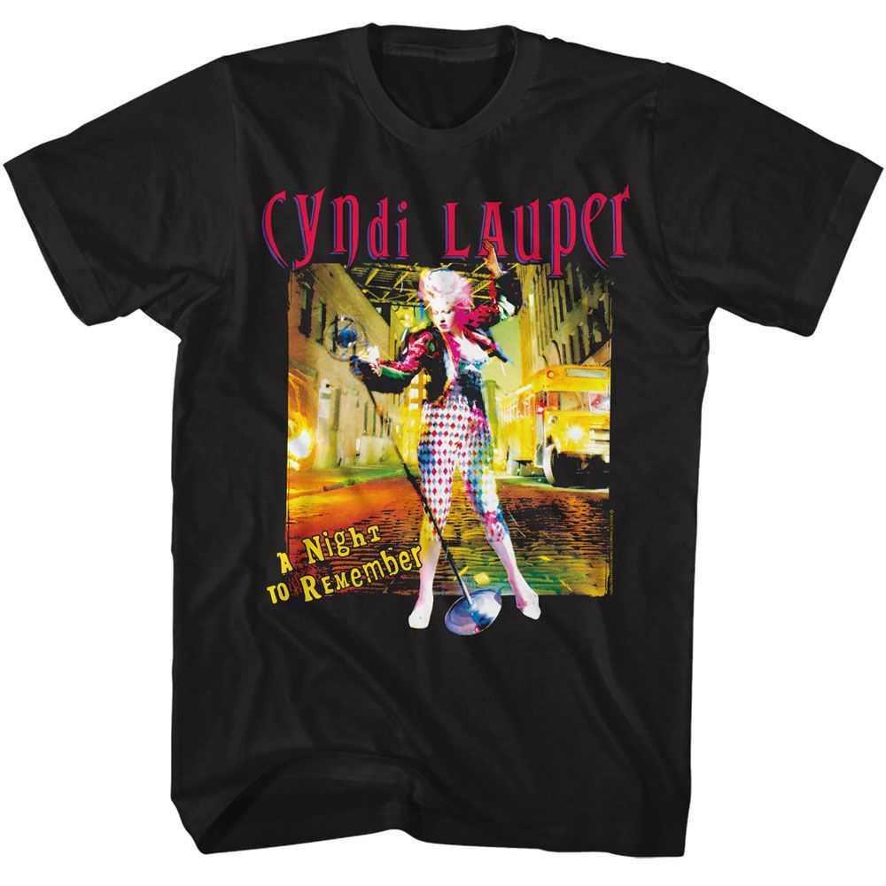 Cyndi Lauper - CYNDI LAUPER A NIGHT TO REMEMBER Adult Shirt