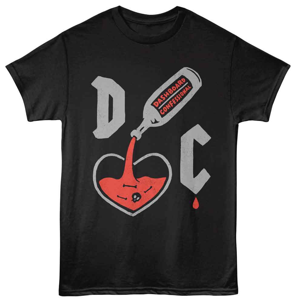 Dashboard Confessional - DASHBOARD CONFESSIONAL LIQUID HEART Adult Shirt