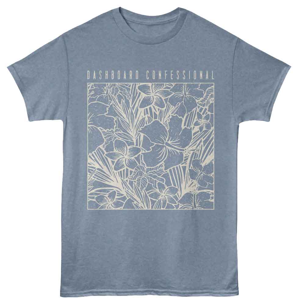 Dashboard Confessional - DASHBOARD CONFESSIONAL FLORAL Adult Shirt