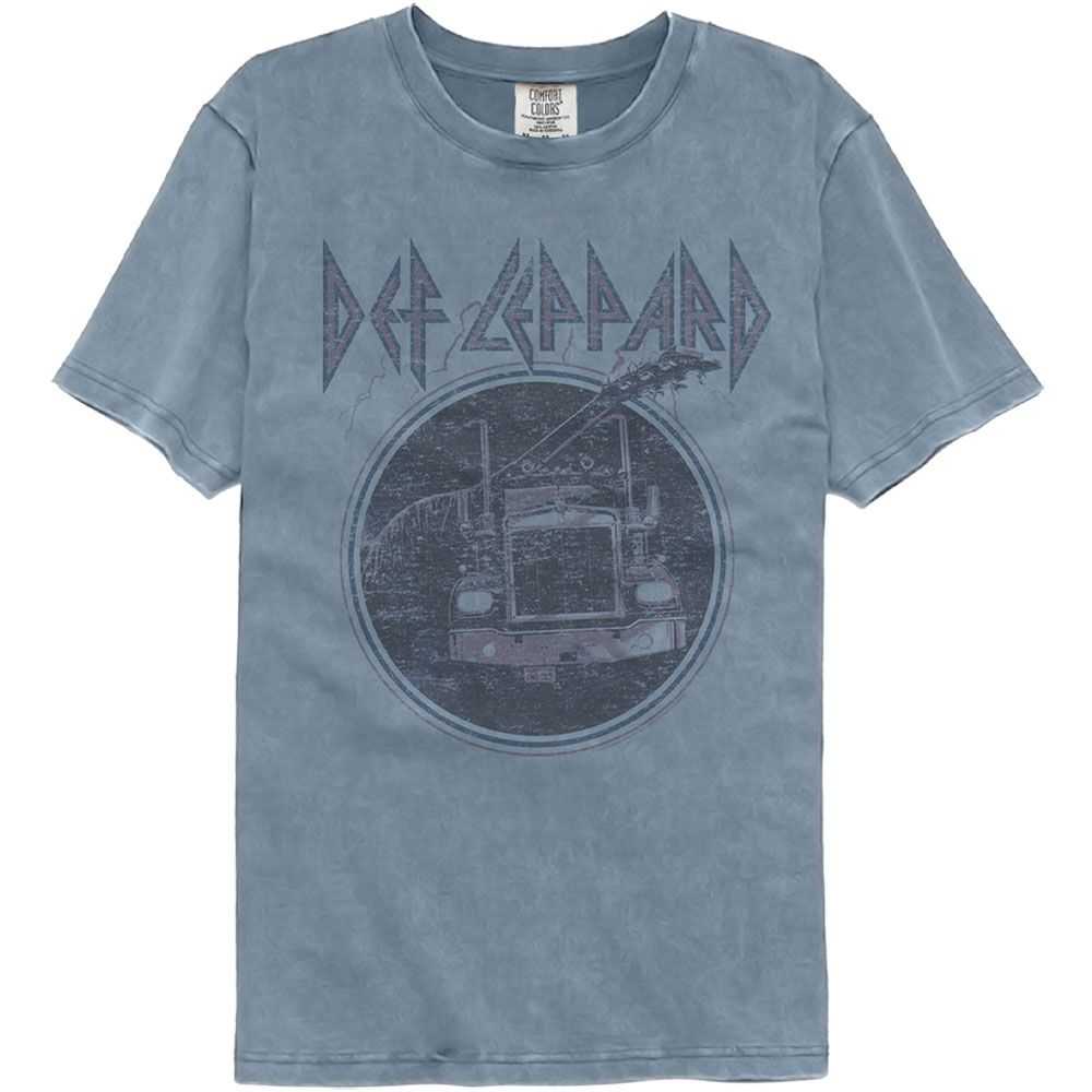 Def Leppard - DEF LEPPARD PINK TRUCK BLUE Adult Shirt