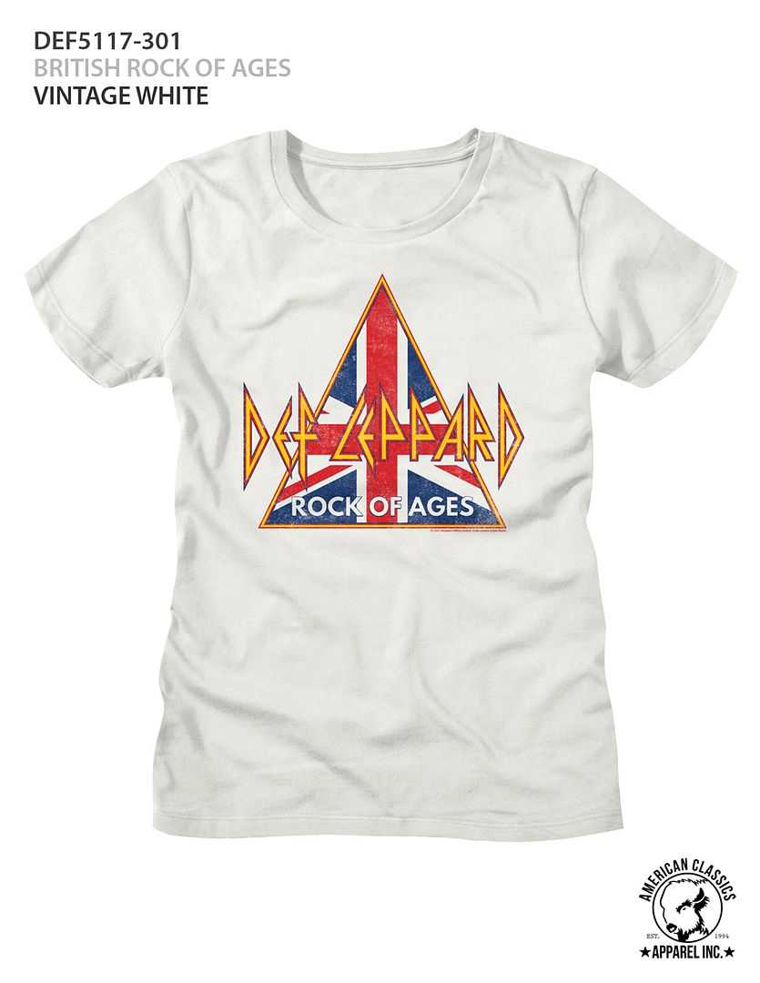 Def Leppard - BRITISH ROCK OF AGES Adult Shirt