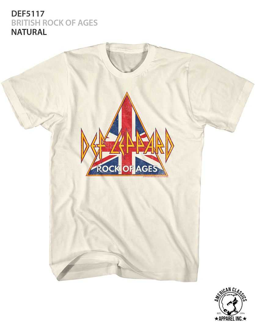 Def Leppard - BRITISH ROCK OF AGES Adult Shirt