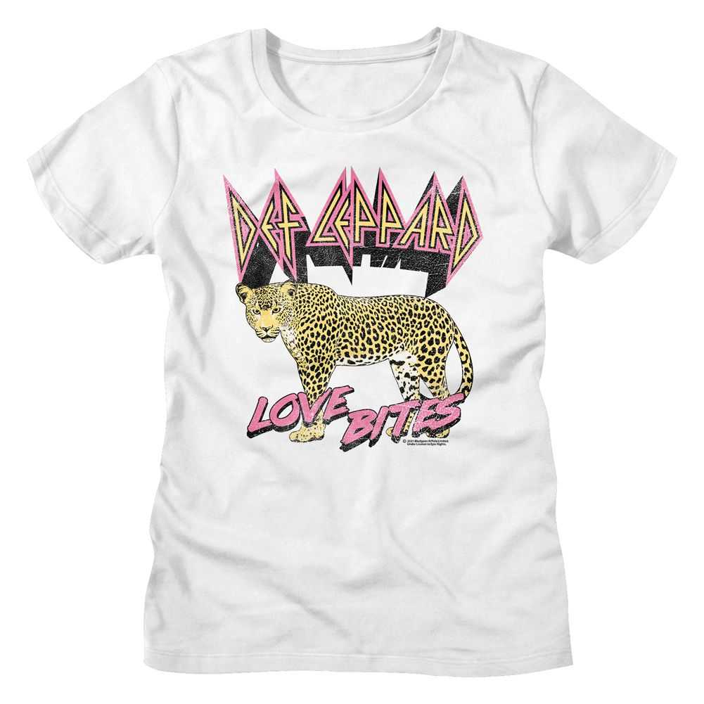 Def Leppard - LOVE BITES LEOPARD Adult Shirt