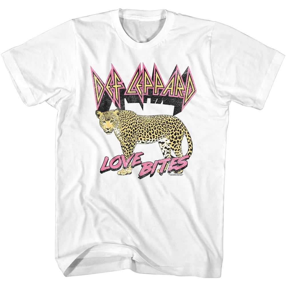 Def Leppard - LOVE BITES LEOPARD Adult Shirt