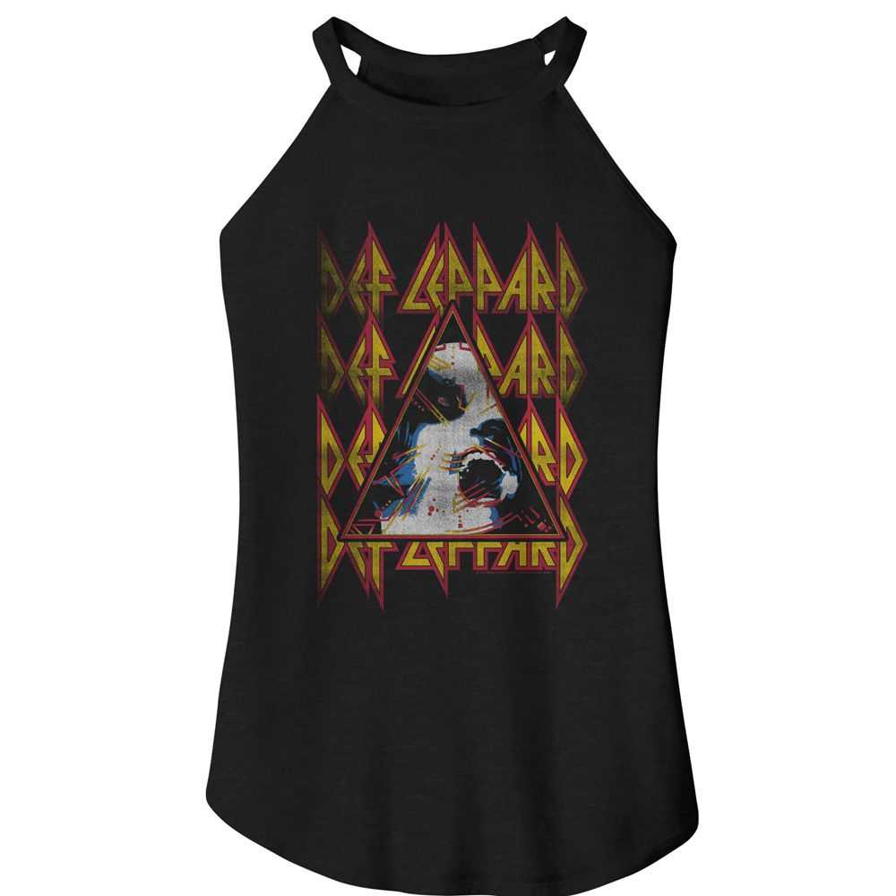 Def Leppard - DEF LEPPARD HYSTERIA FACE AND LOGOS Adult Shirt