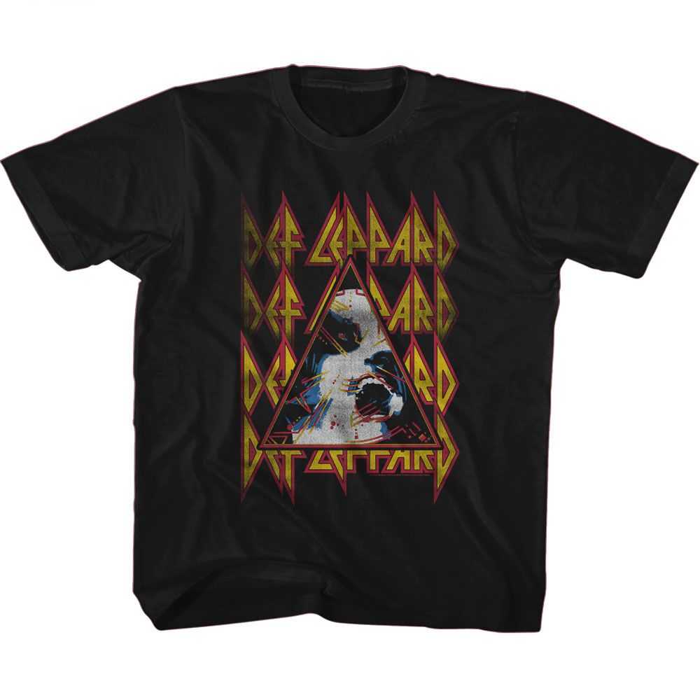 Def Leppard - DEF LEPPARD HYSTERIA FACE AND LOGOS Youth Shirt