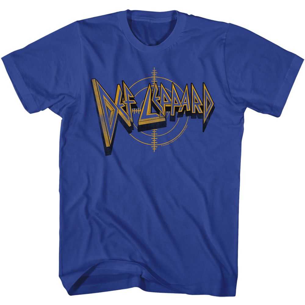 Def Leppard - DEF LEPPARD LOGO AND CROSSHAIRS Adult Shirt