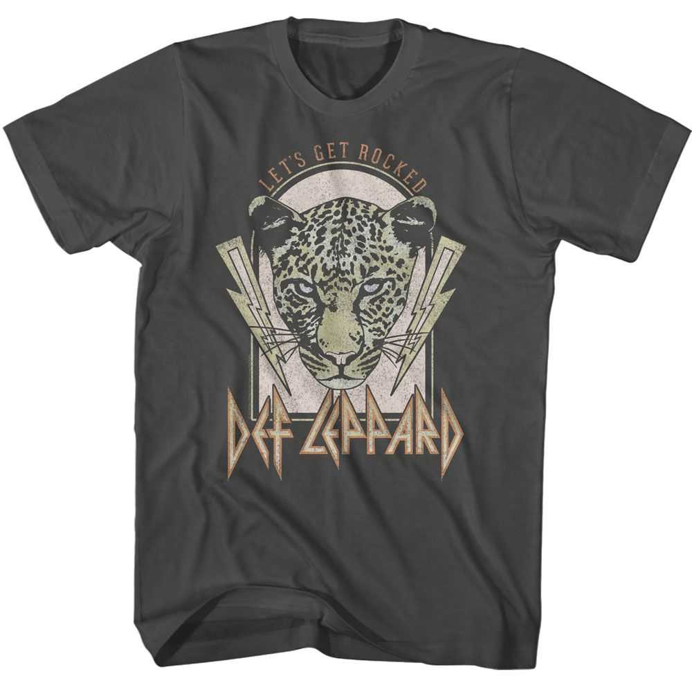 Def Leppard - DEF LEPPARD LIGHTNING BOLTS LETS GET ROCKED Adult Shirt