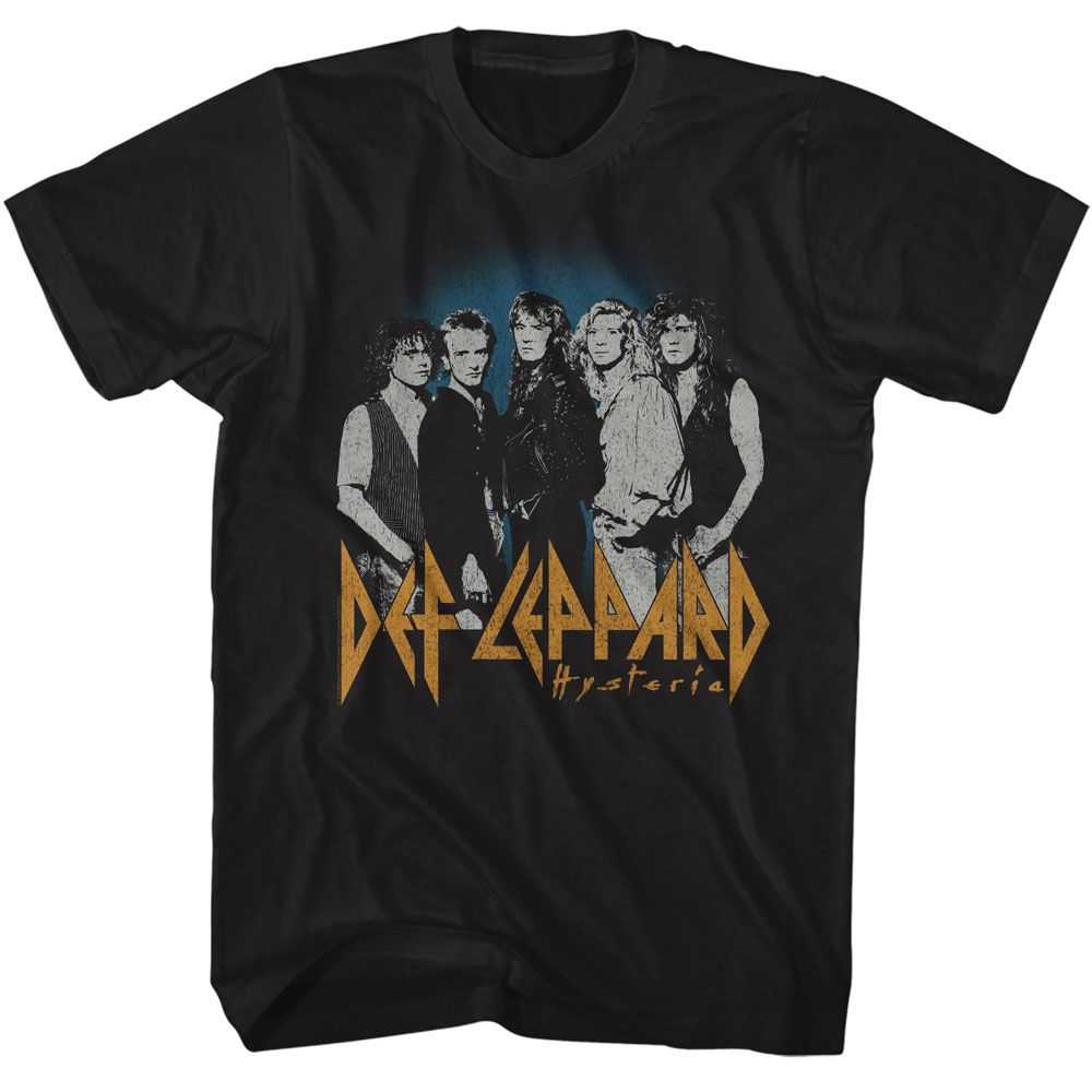 Def Leppard - DEF LEPPARD BLUE FADE BACKGROUND Adult Shirt