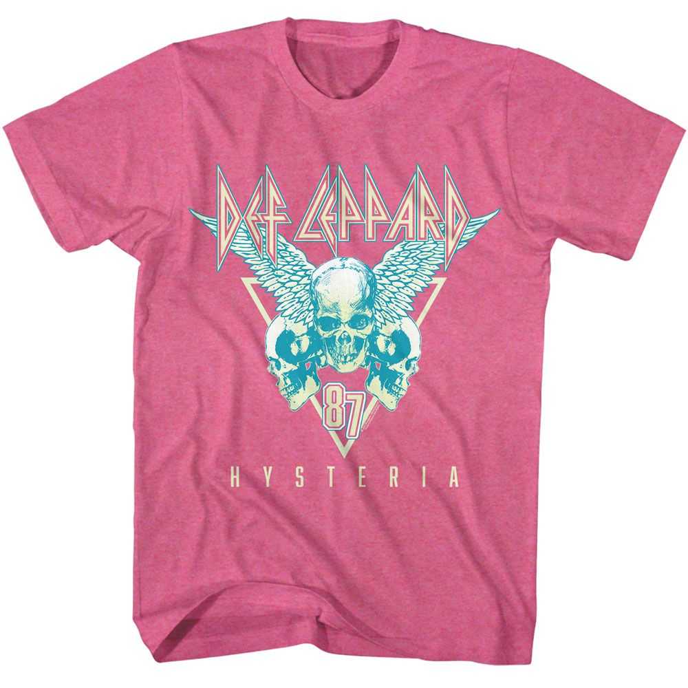 Def Leppard - DEF LEPPARD SKULLS 3 TONE Adult Shirt