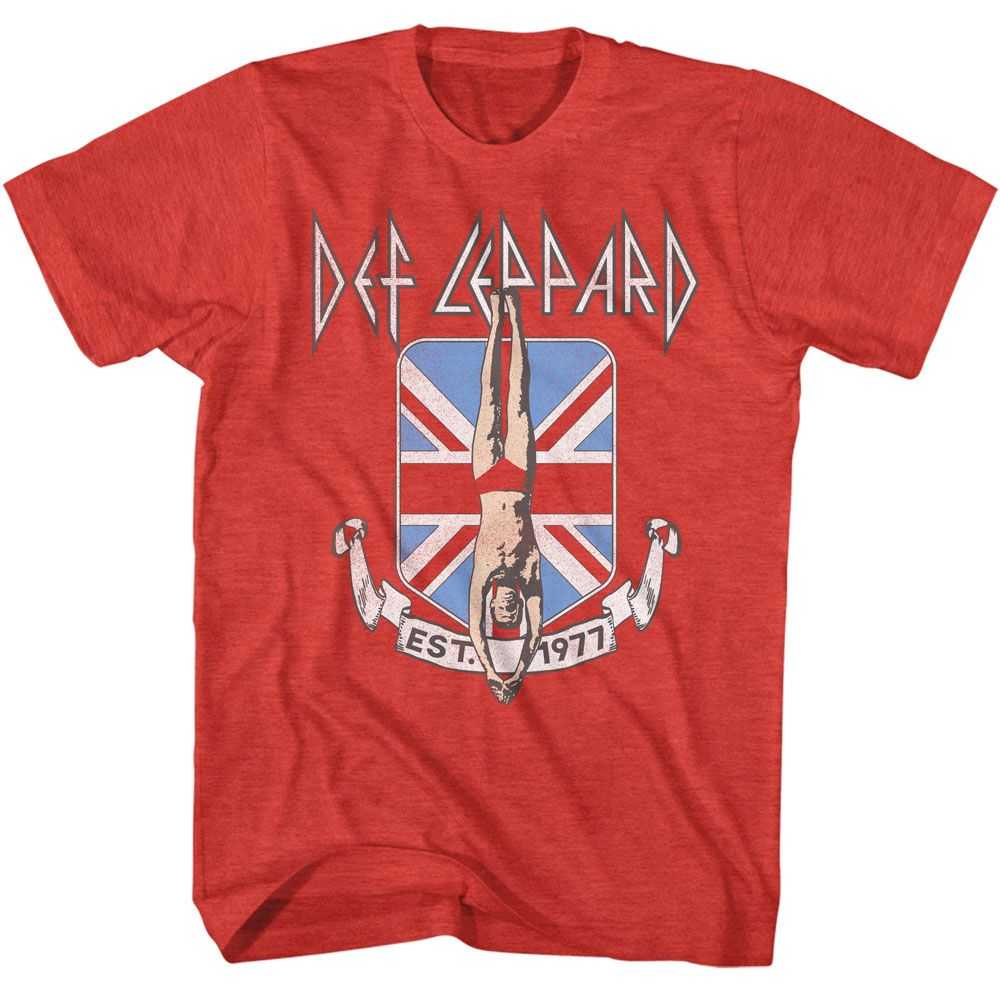 Def Leppard - DEF LEPPARD DIVER UNION JACK Adult Shirt