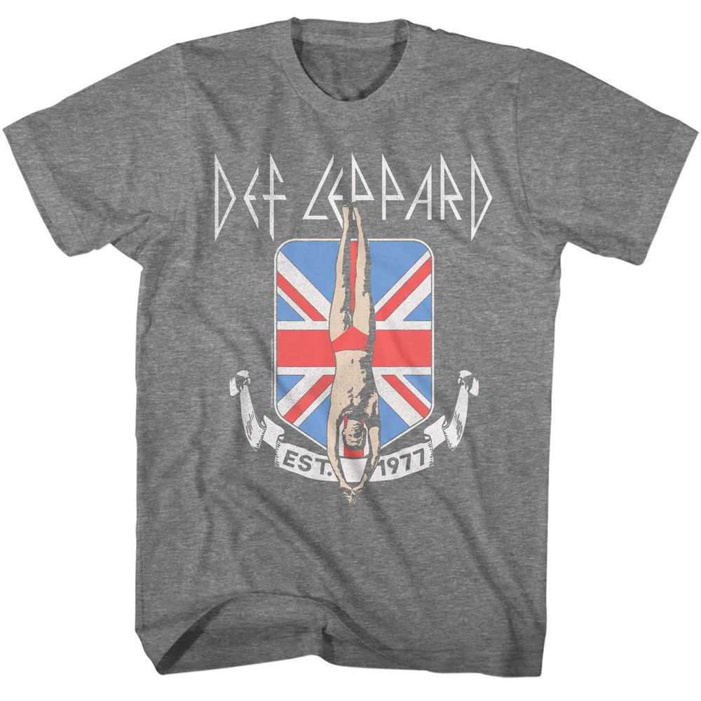 Def Leppard - DEF LEPPARD DIVER UNION JACK Adult Shirt
