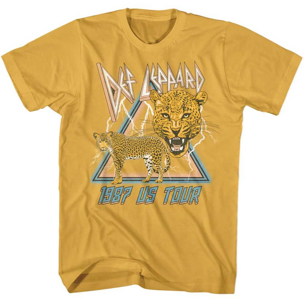 Def Leppard - DEF LEPPARD 1987 LIGHTNING AND LEOPARDS Adult Shirt