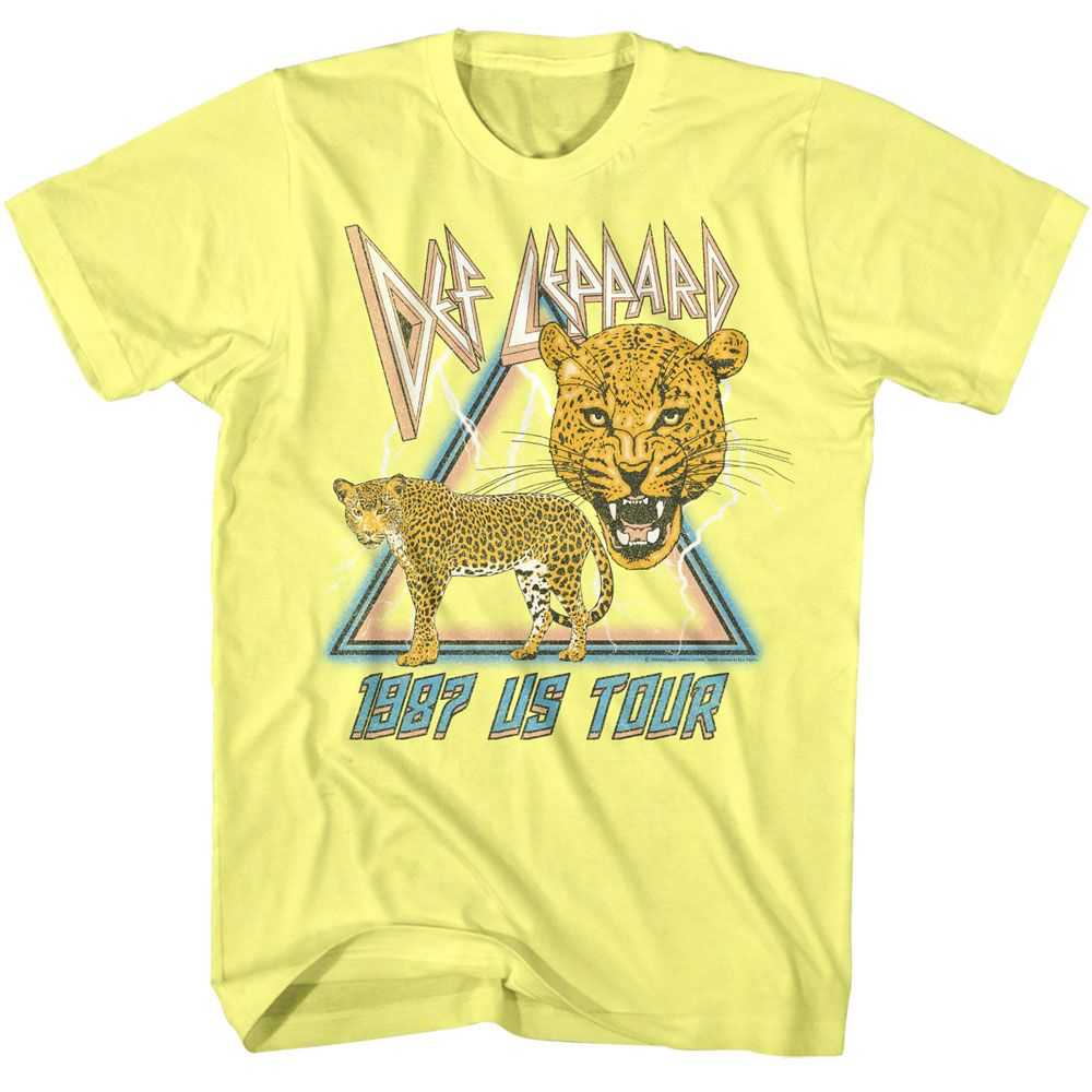 Def Leppard - DEF LEPPARD 1987 LIGHTNING AND LEOPARDS Adult Shirt