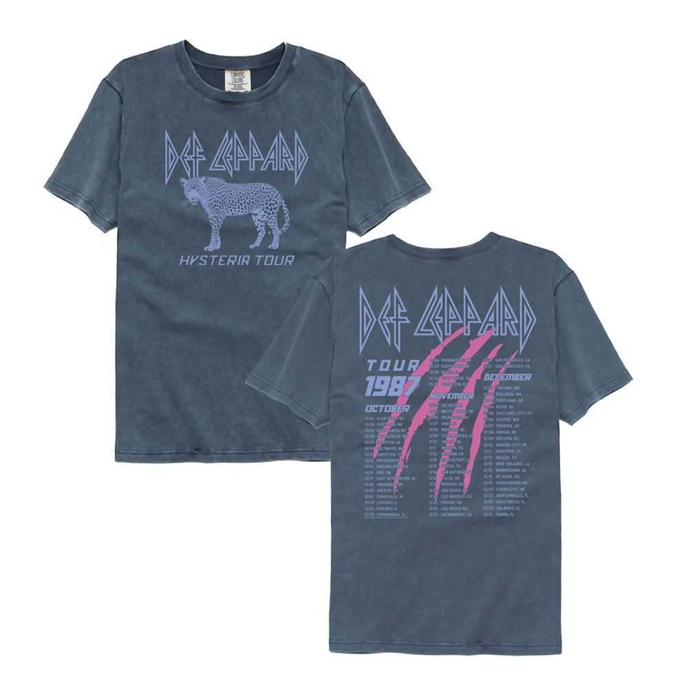 Def Leppard - DEF LEPPARD HYSTERIA TOUR 1987 F B Adult Shirt