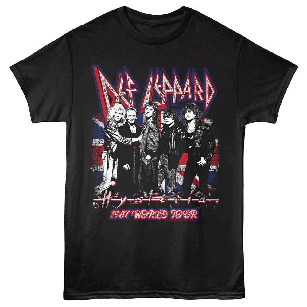Def Leppard - DEF LEPPARD HYSTERIA FLAG Adult Shirt