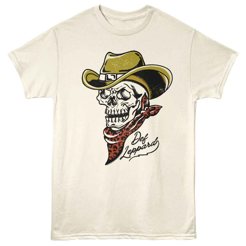 Def Leppard - DEF LEPPARD COWBOY SKELETON Adult Shirt