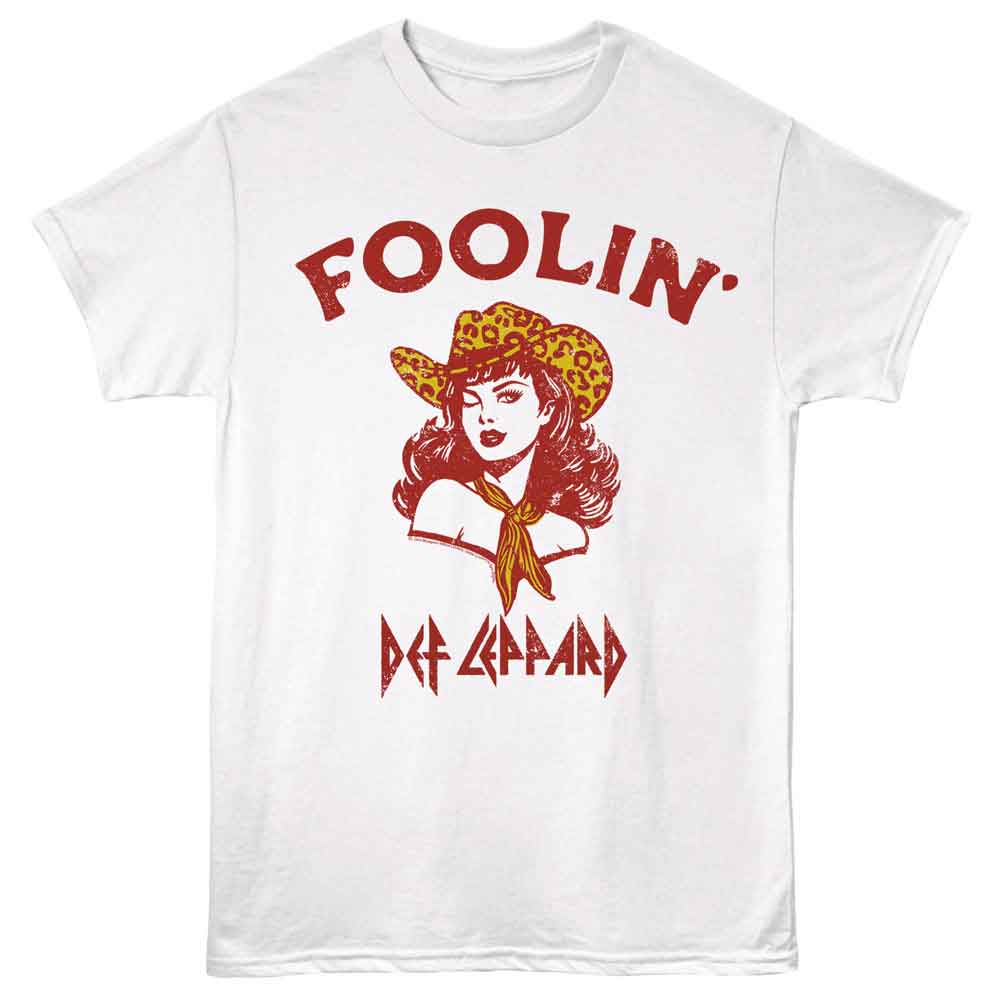 Def Leppard - DEF LEPPARD FOOLIN COWGIRL Adult Shirt