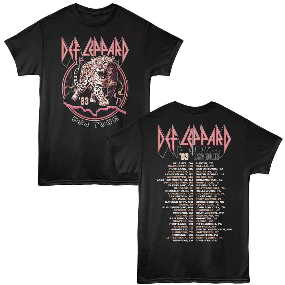 Def Leppard - DEF LEPPARD 83 USA TOUR Adult Shirt