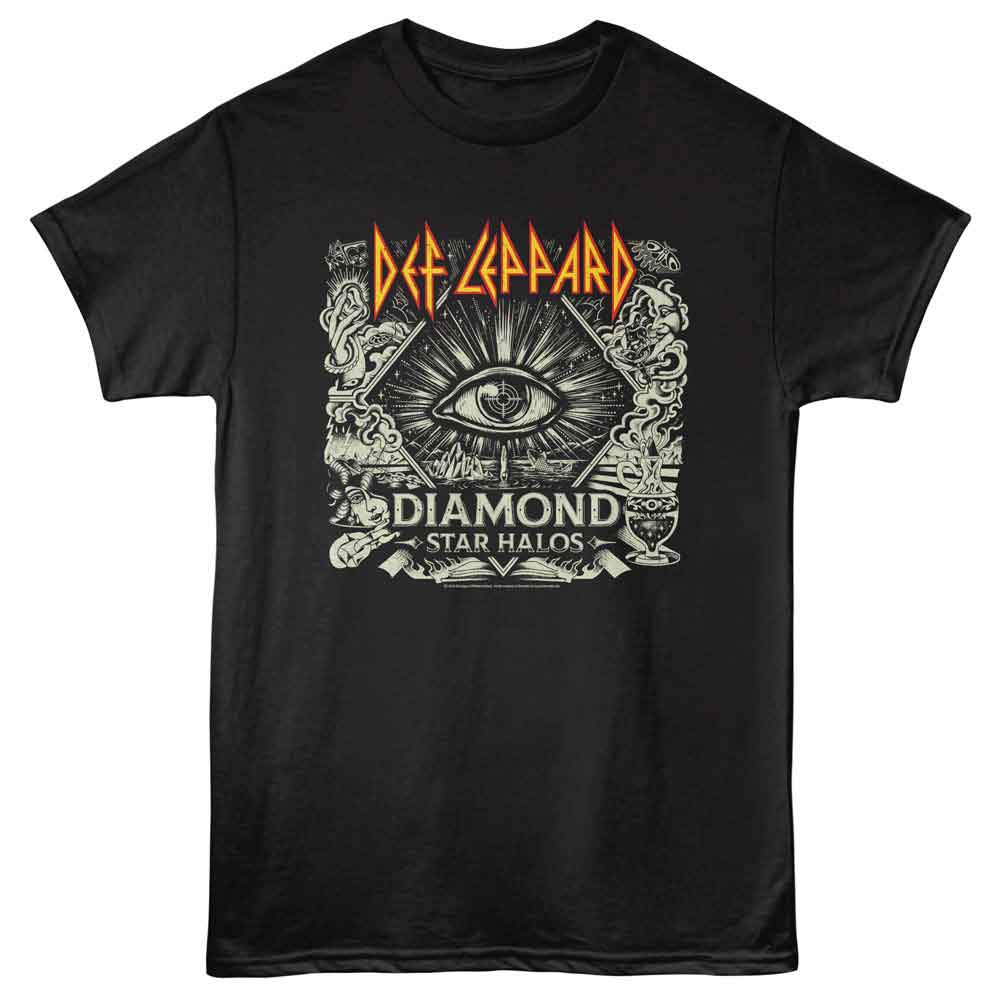 Def Leppard - DEF LEPPARD DIAMOND STAR HALOS Adult Shirt