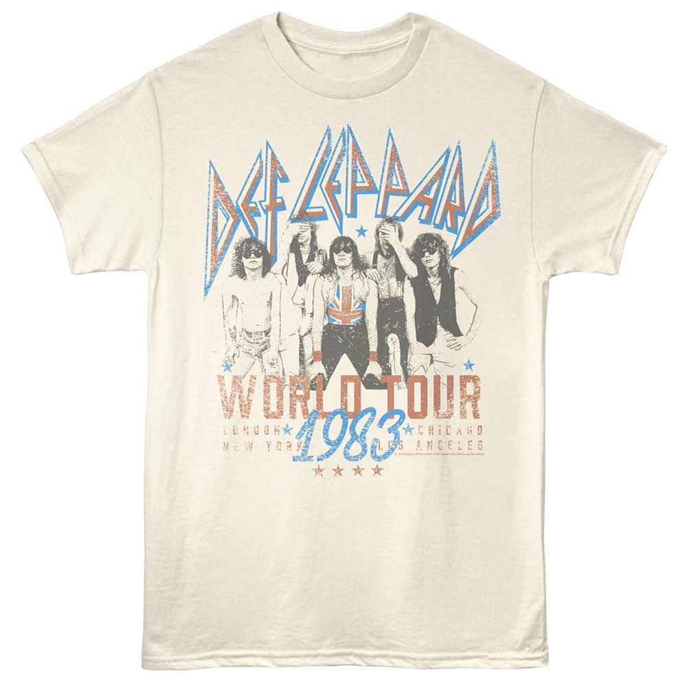 Def Leppard - DEF LEPPARD WORLD TOUR 83 Adult Shirt