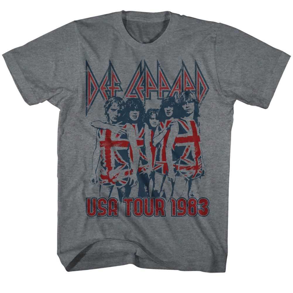 Def Leppard - USA TOUR 1983 Adult Shirt