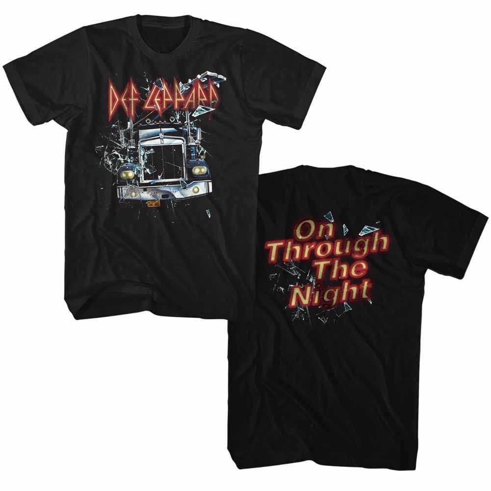 Def Leppard - THROUGH NIGHT 2SIDE Adult Shirt