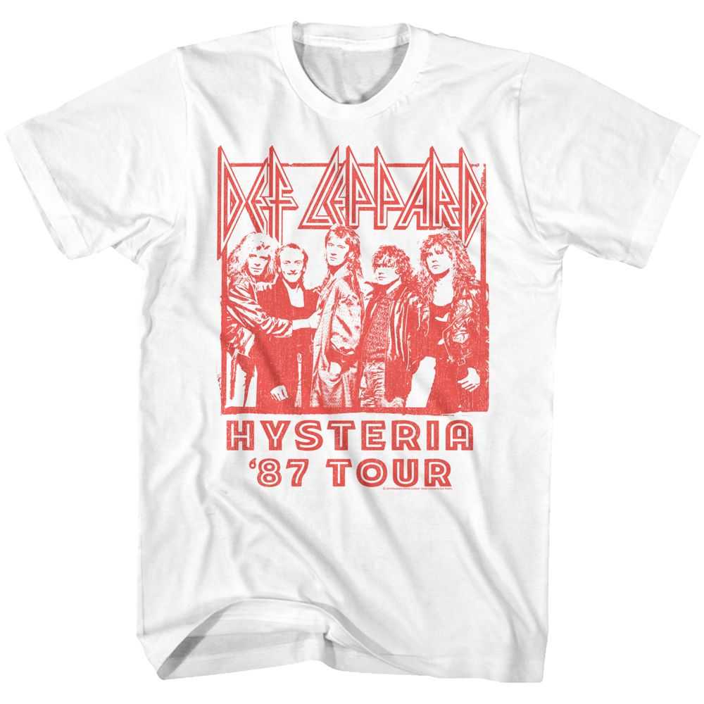 Def Leppard - 87 GROUP TOUR Adult Shirt