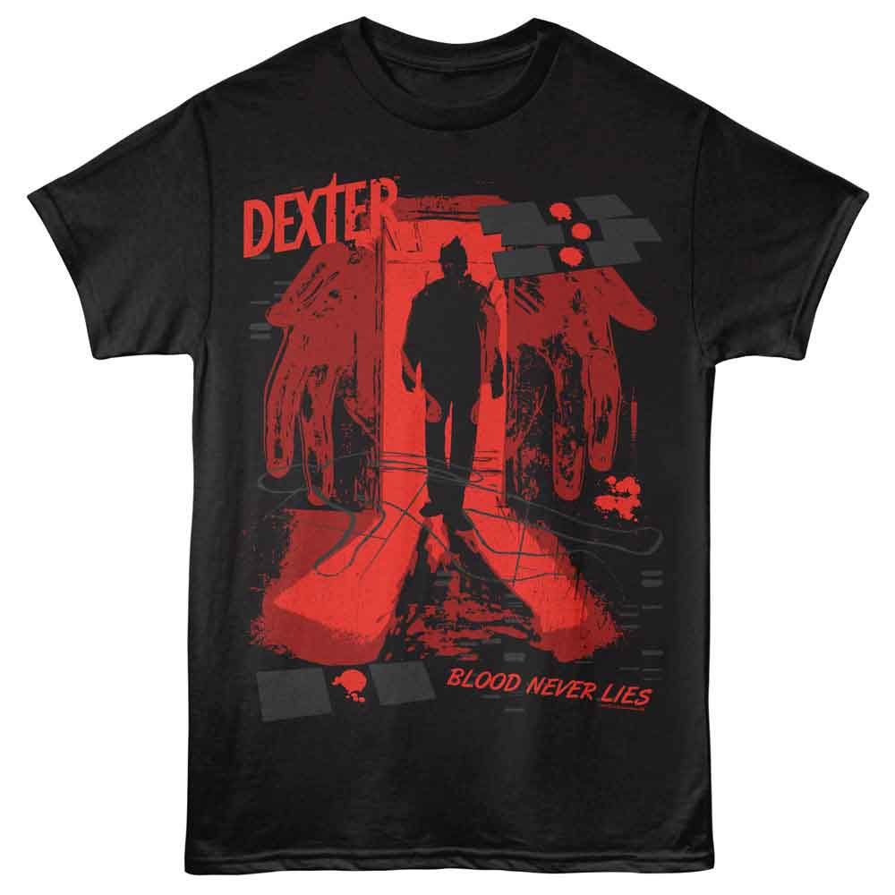 Dexter - DEXTER BLOOD NEVER LIES Adult Shirt