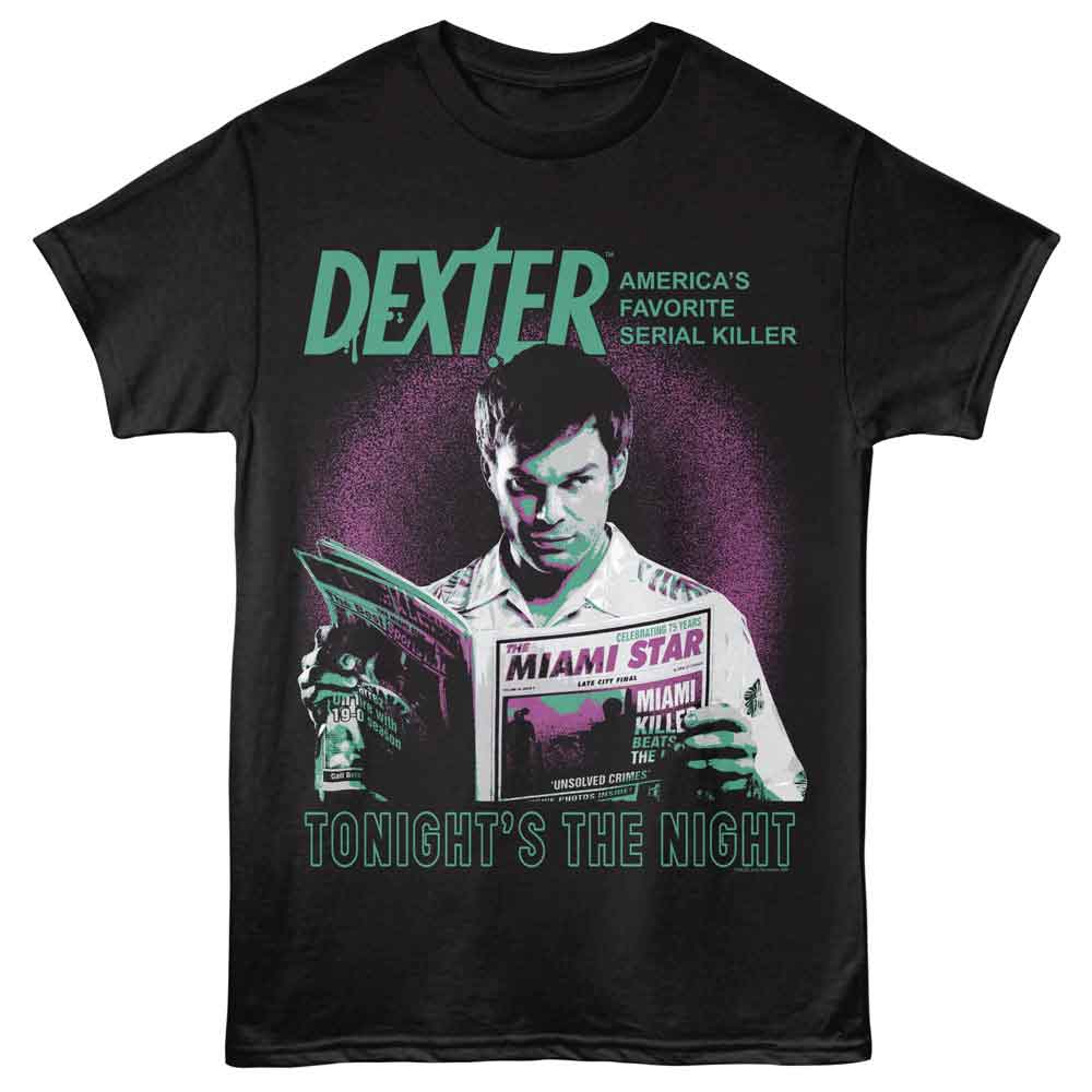 Dexter - DEXTER TONIGHTS THE NIGHT Adult Shirt