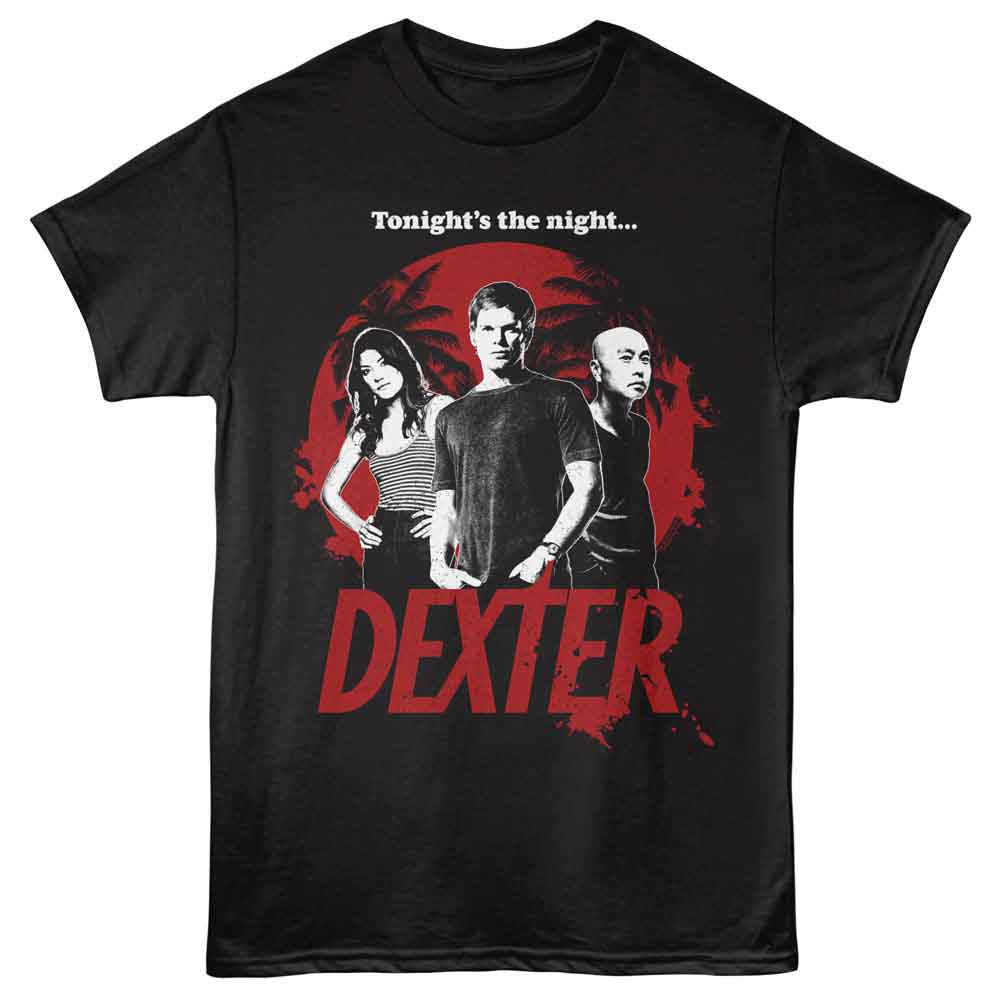 Dexter - DEXER GROUP AND PALM TREES Adult Shirt