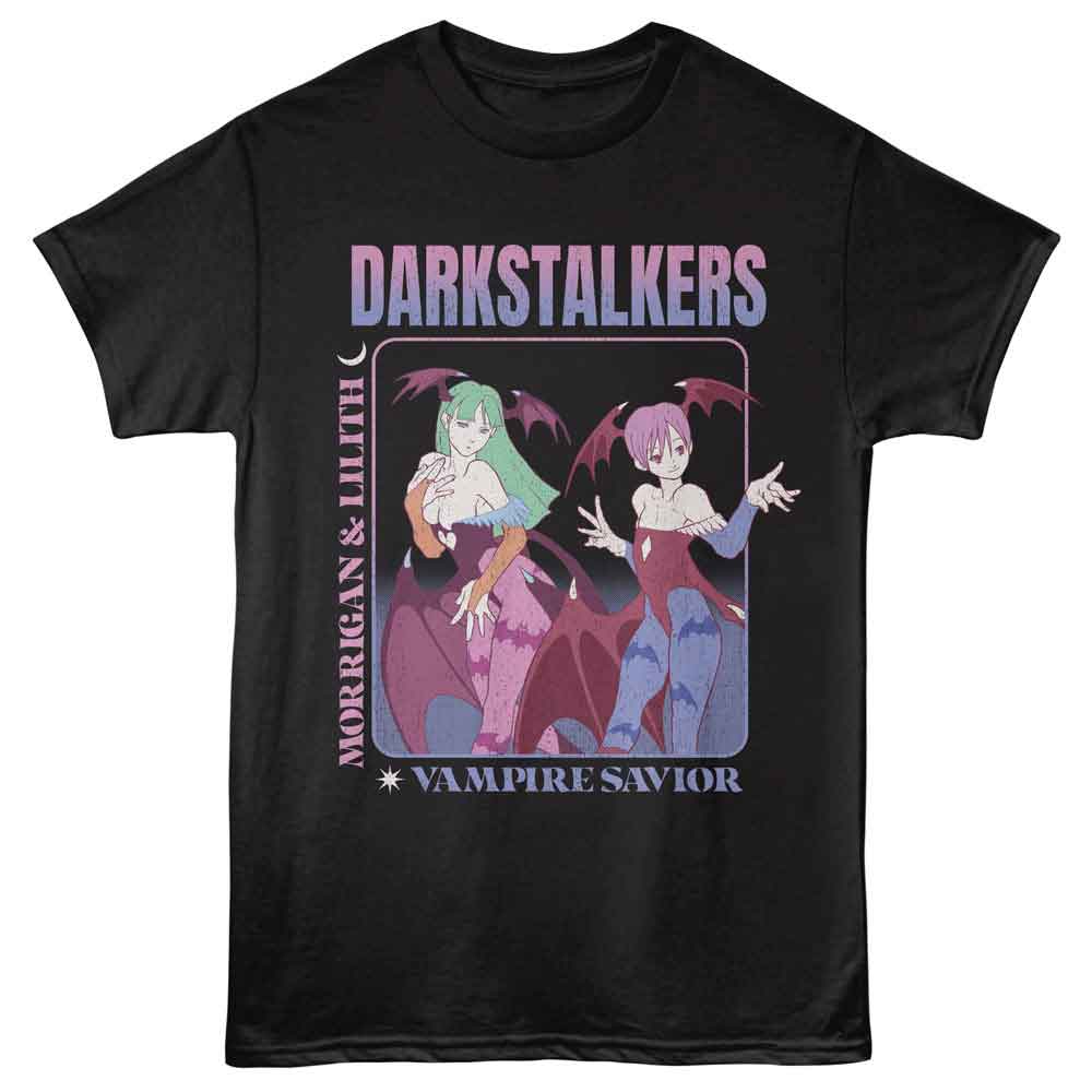 Darkstalkers - DARKSTALKERS MORRIGAN AND LILITH Adult Shirt