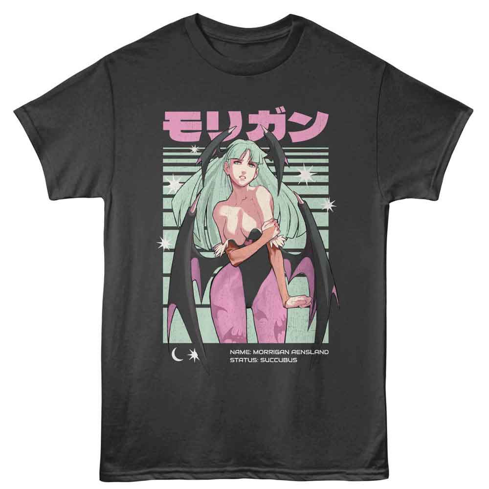 Darkstalkers - DARKSTALKERS MORRIGAN LINES Adult Shirt
