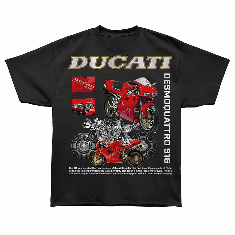 Ducati - DUCATI DESMOQUATTRO 916 Adult Shirt