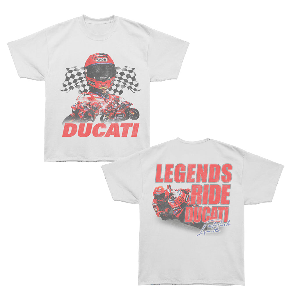 Ducati - DUCATI LEGENDS RIDE F B Adult Shirt