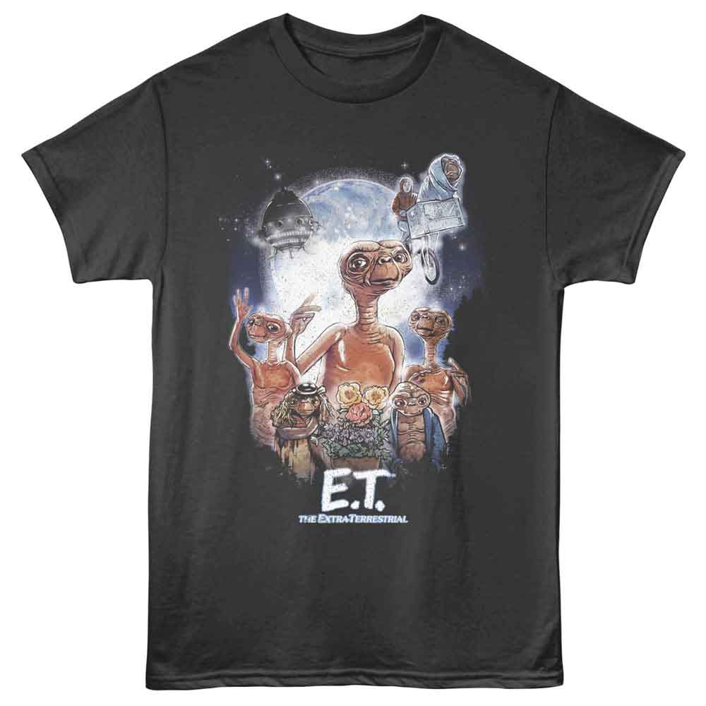 ET - ET MULTIPLE ET WITH MOON Adult Shirt