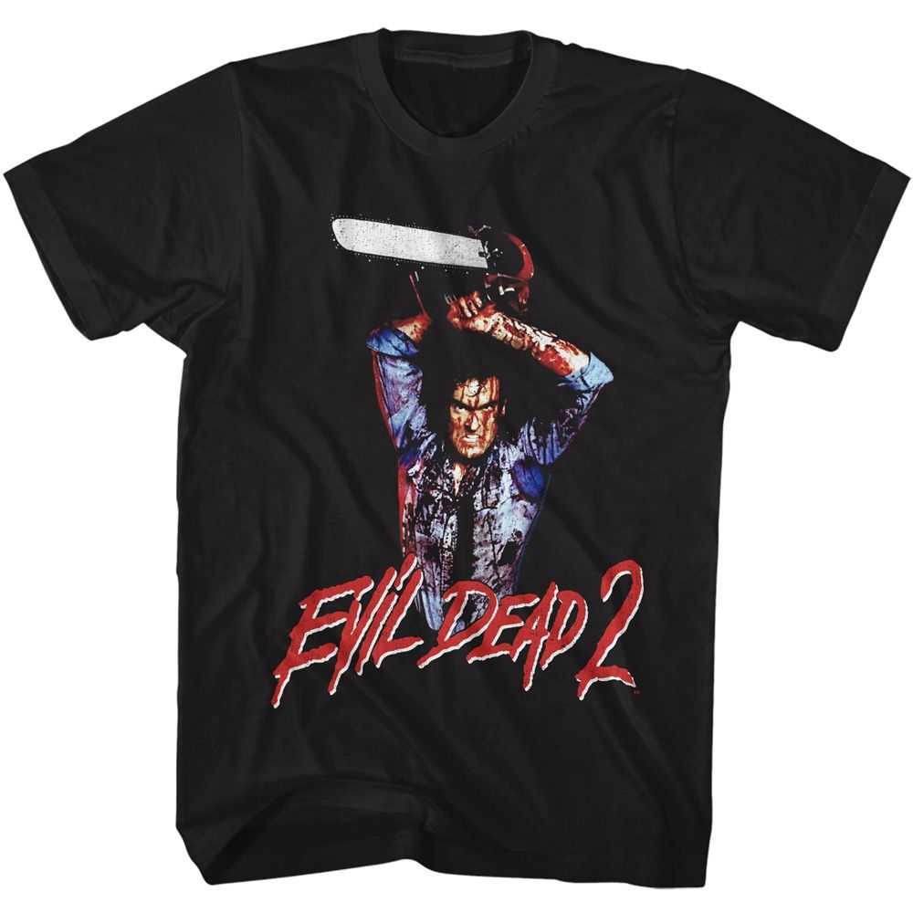 Evil Dead - EVIL DEAD RAISED CHAINSAW Adult Shirt