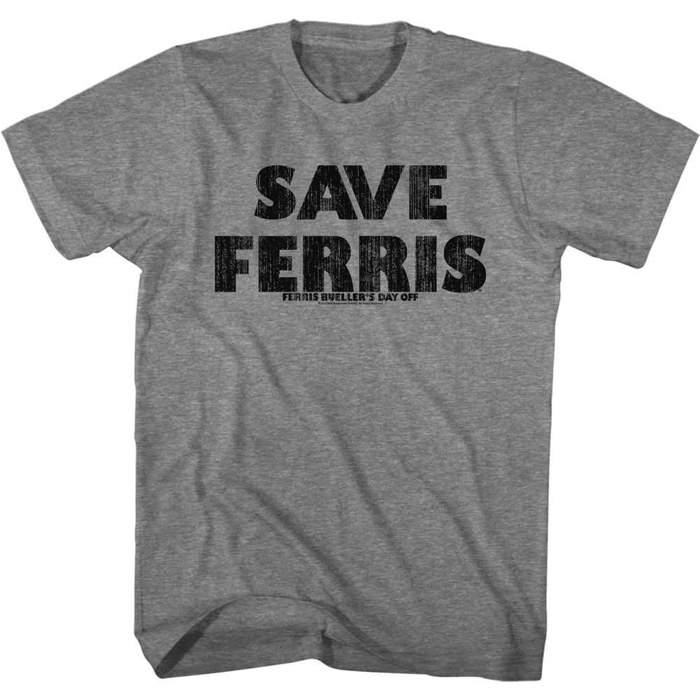 Ferris Buellers Day Off - SAVE FERRIS Adult Shirt