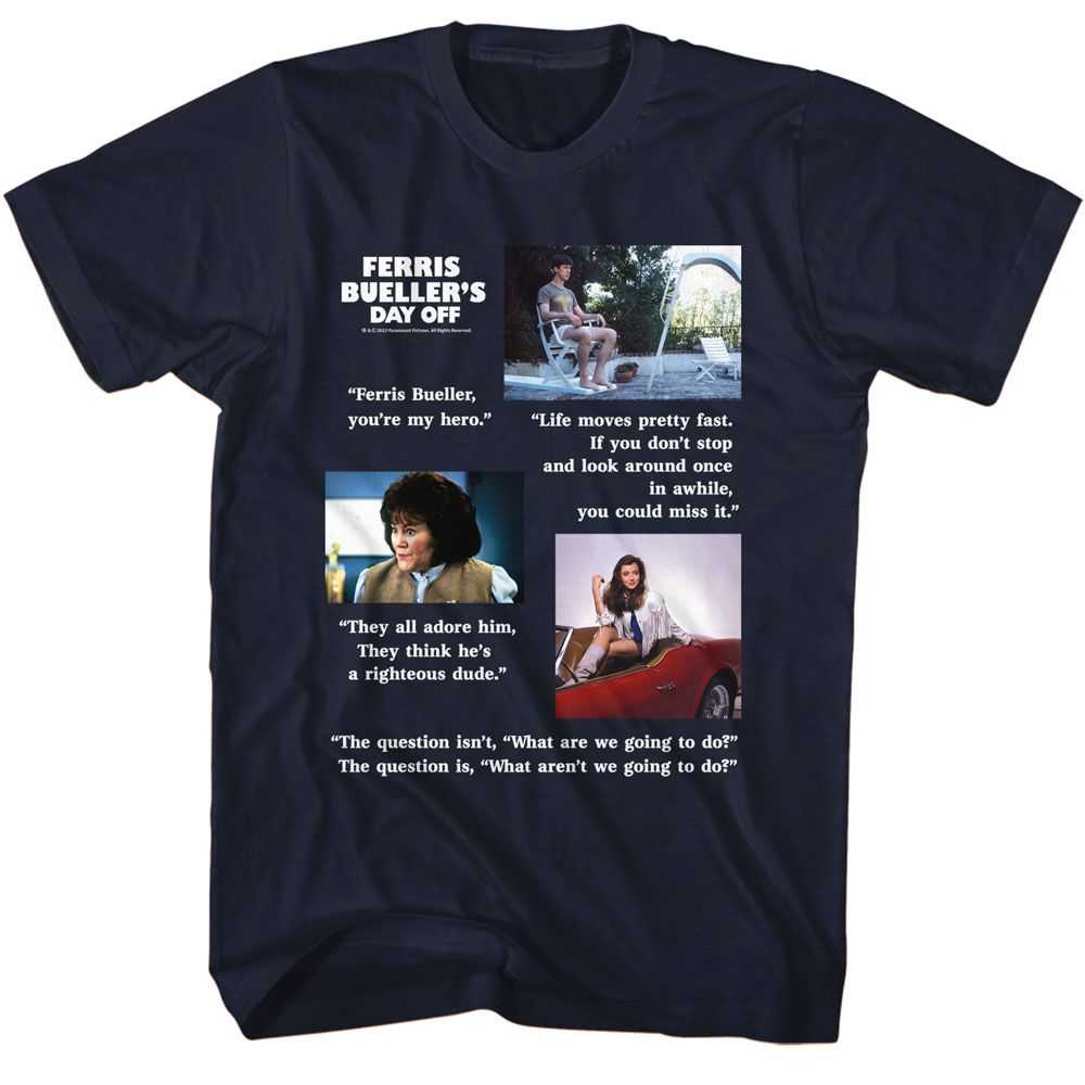 Ferris Buellers Day Off - FBDO QUOTES Adult Shirt